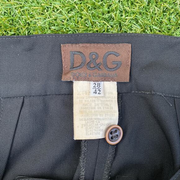 Dolce & Gabbana Women's Black Wool Dress Pants - Picture 3 of 6